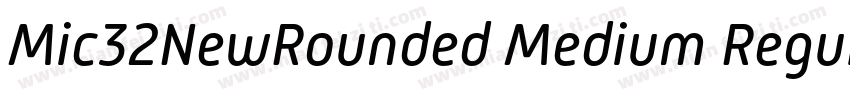 Mic32NewRounded Medium Regular字体转换